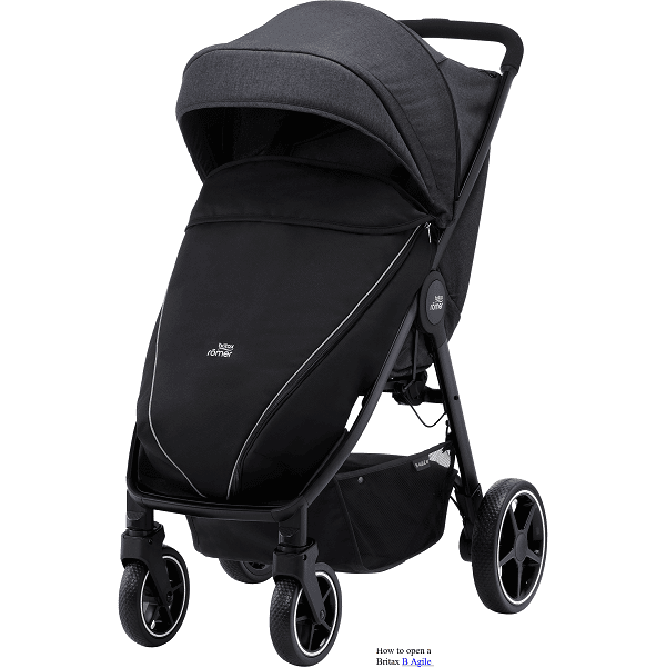 How to open a Britax B Agile stroller?