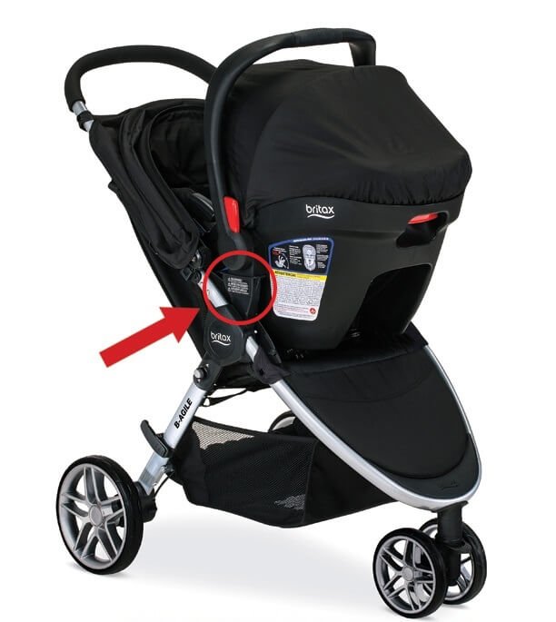 How to adjust the seat of the Britax B-ready stroller?