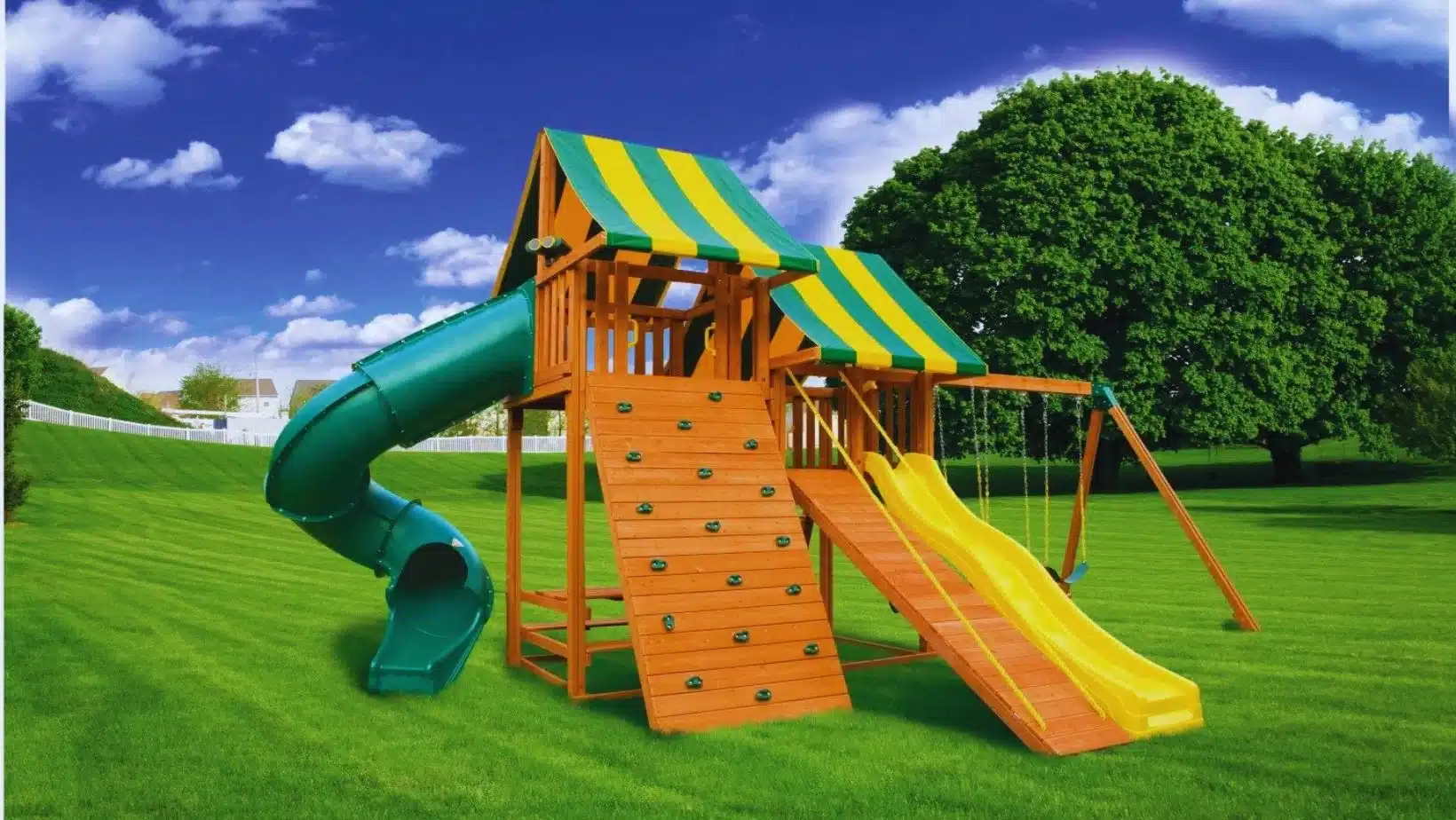Our Backyard Playground & Tips For Buying A Used Playset