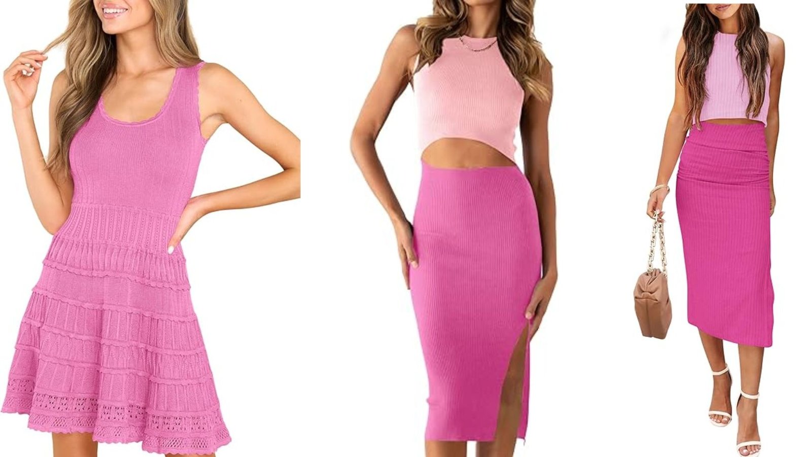 Cute Summer Pink Dress Outfit Ideas
