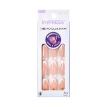On Manicure Nail Kit PureFit Technology Medium Length Press On Nails So French Includes Prep Pad