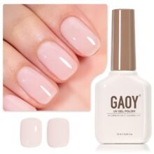 Sheer Light Pink Gel Nail Polish 16ml Jelly Milky White Peach Translucent Color